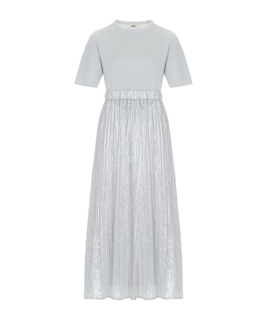 Mixed Midi Dress