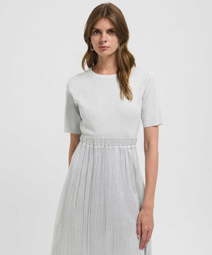 Mixed Midi Dress