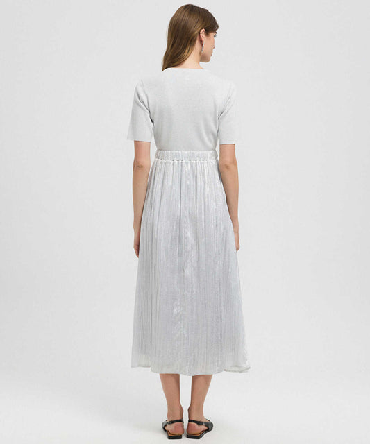 Mixed Midi Dress