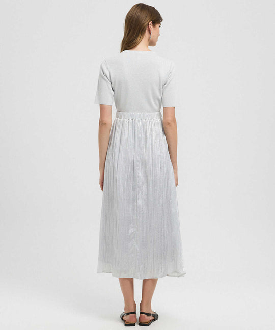 Mixed Midi Dress