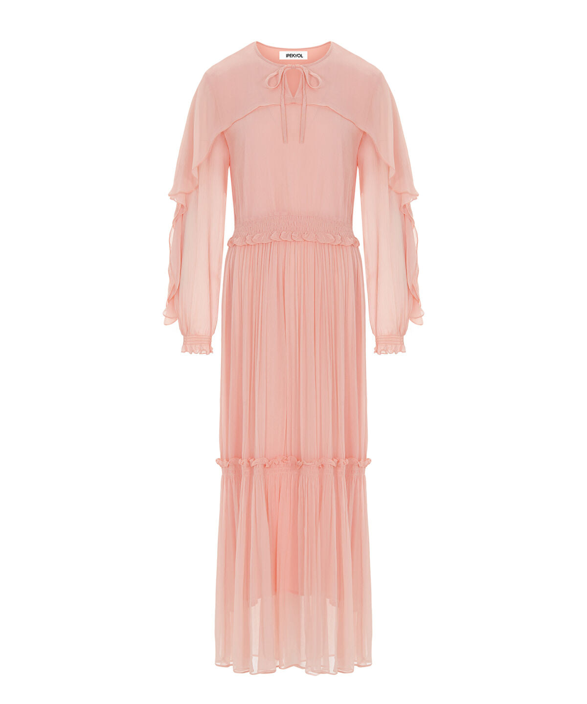 Ruffled Viscose Dress
