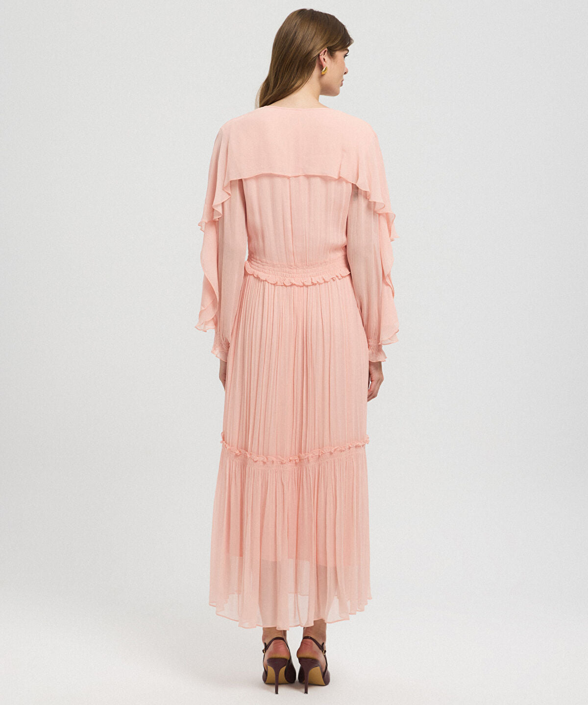 Zoomed Ruffled Viscose Dress