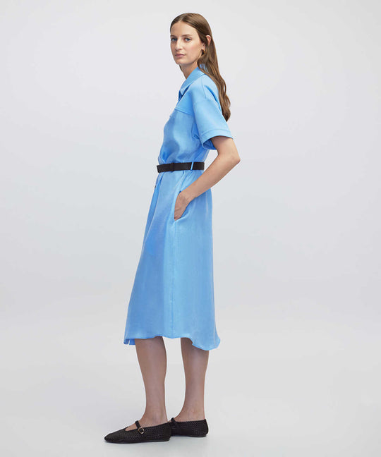 Belted Shirt Dress