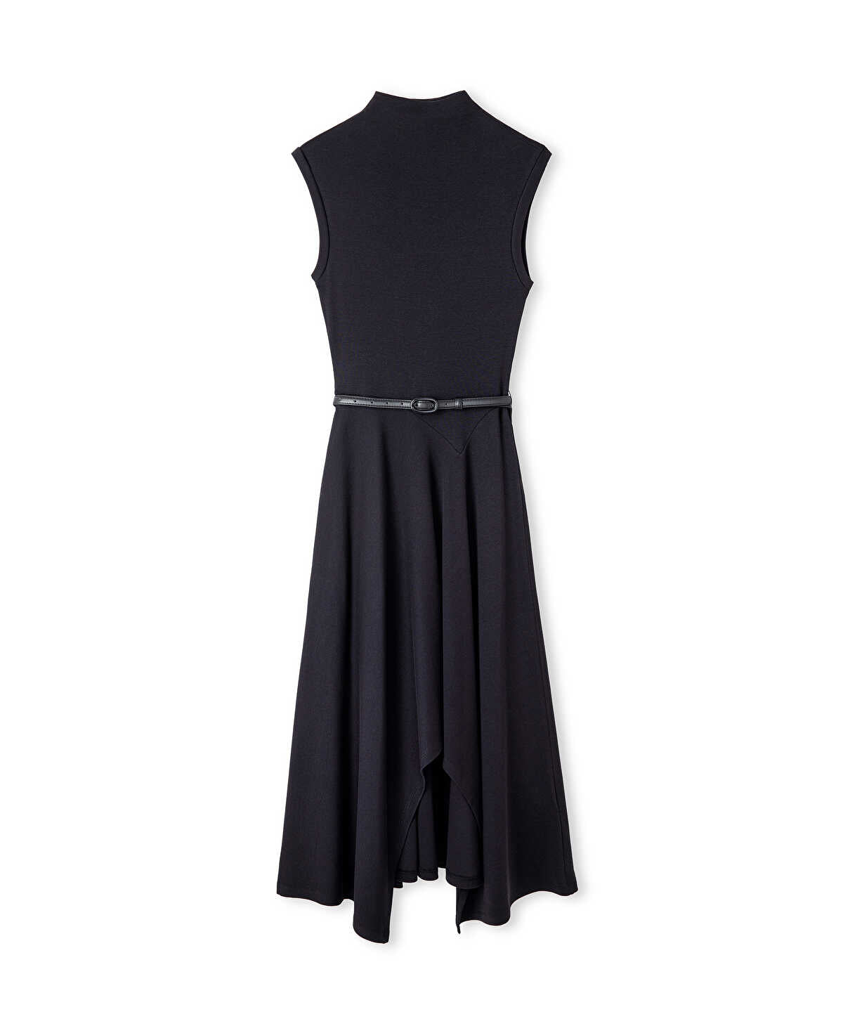Belted Asymmetric Dress