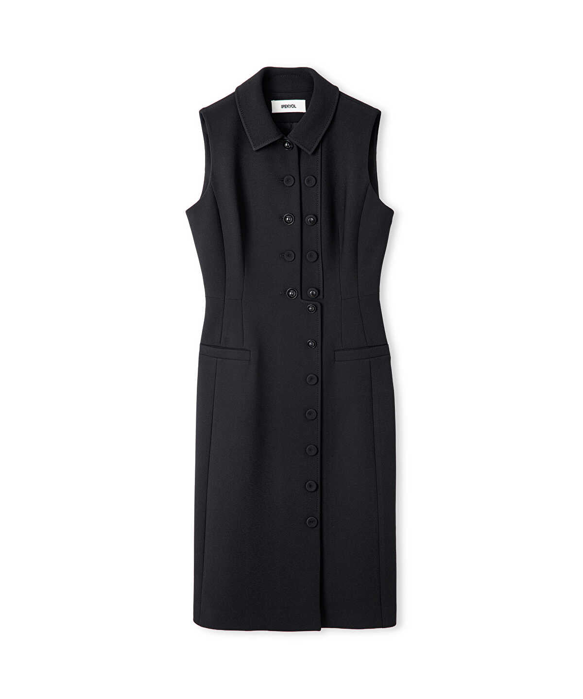 Zoomed Asymmetric Midi Dress