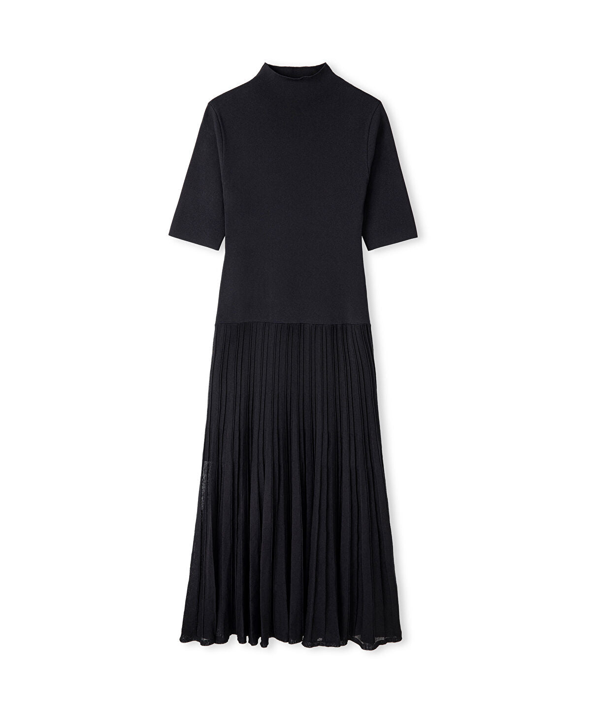 Zoomed Pleated Knit Dress
