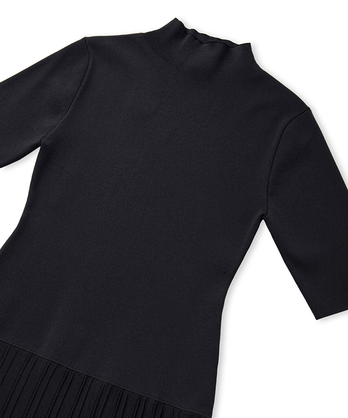Pleated Knit Dress