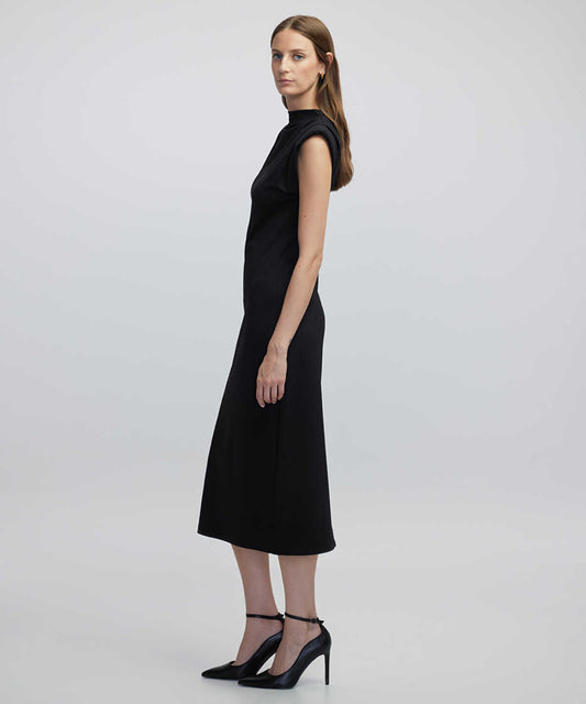 Dress with Shoulder Pads