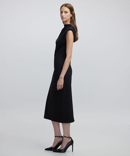 Dress with Shoulder Pads