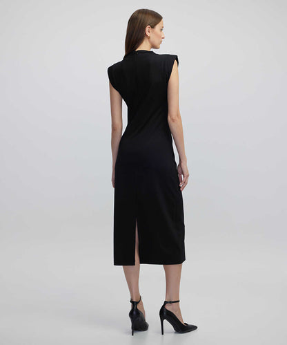 Dress with Shoulder Pads