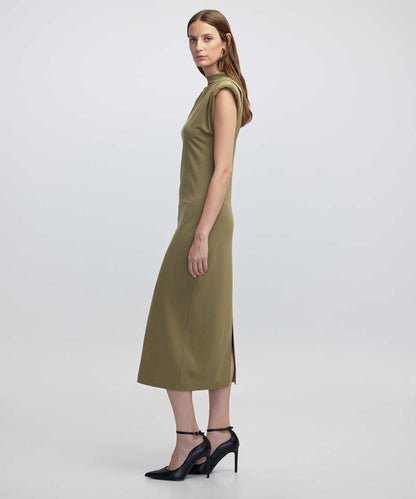 Dress with Shoulder Pads