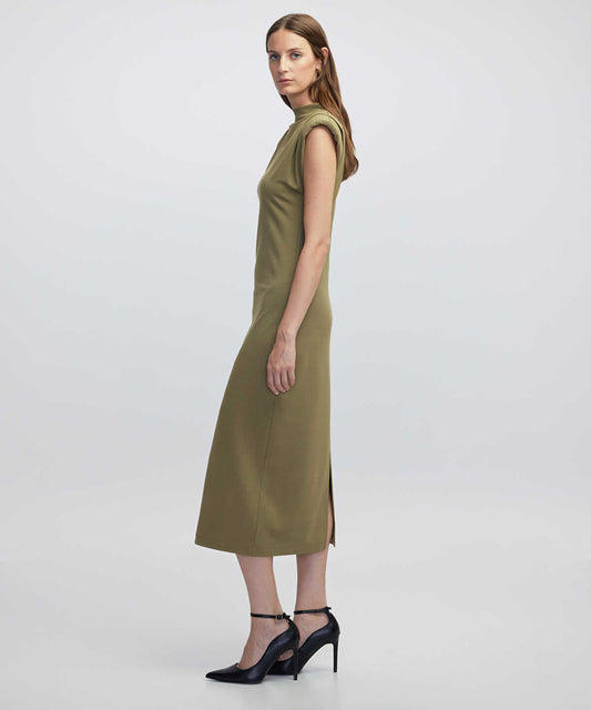 Dress with Shoulder Pads