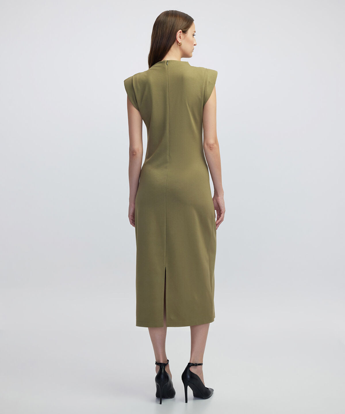Zoomed Dress with Shoulder Pads