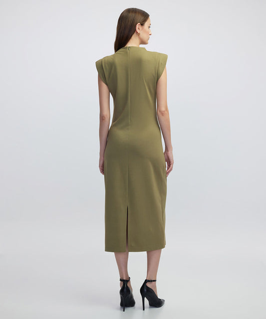 Dress with Shoulder Pads