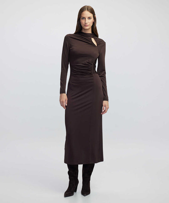 Draped Cutout Dress