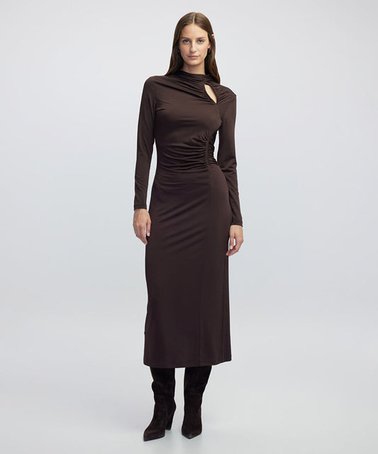 Draped Cutout Dress