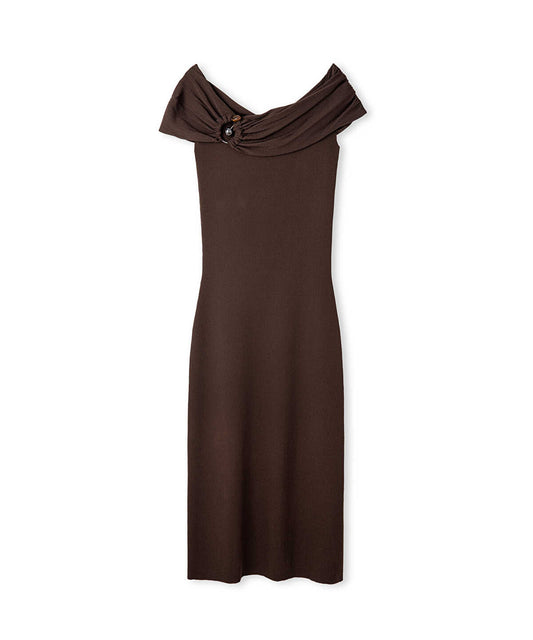 Off-the-Shoulder Knit Dress