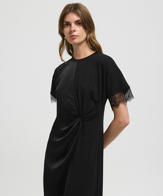 Lace-Trimmed Dress