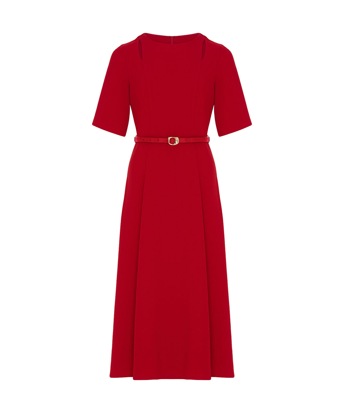 Belted Cutout Dress