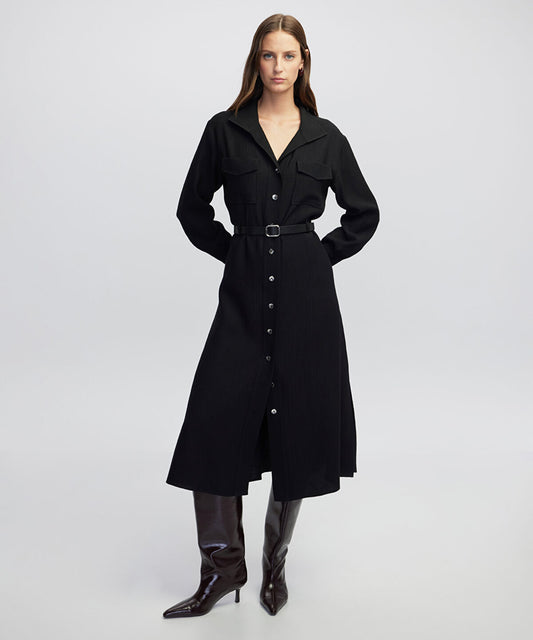 Belted Shirt Dress