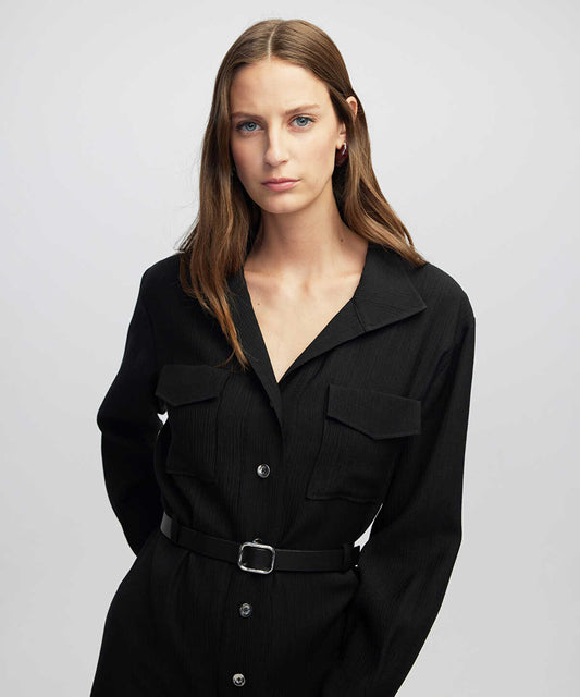 Belted Shirt Dress