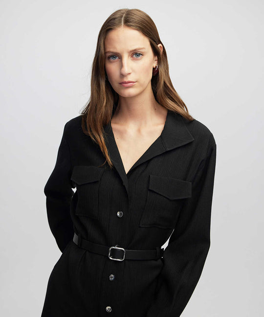Belted Shirt Dress
