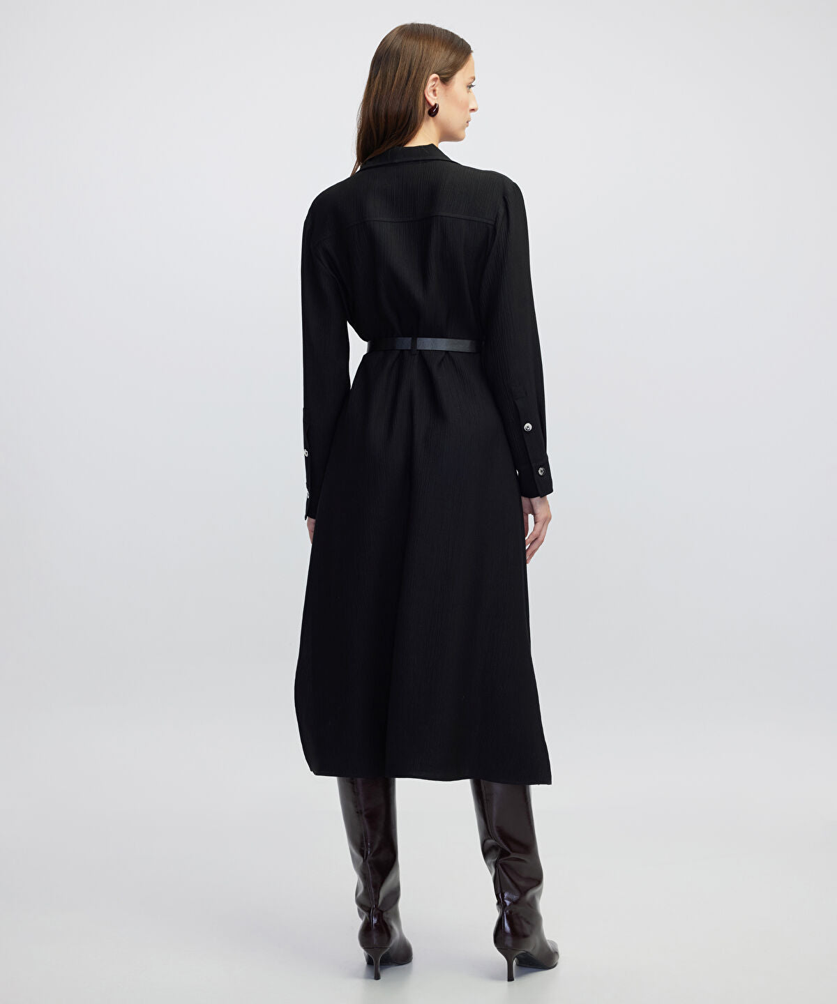 Belted Shirt Dress