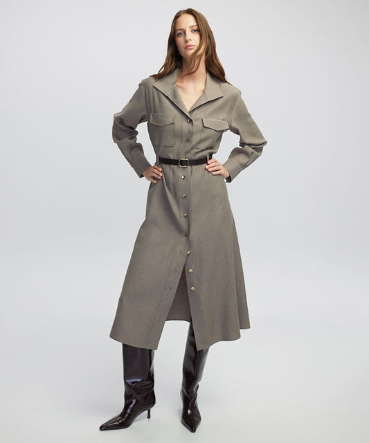 Belted Shirt Dress