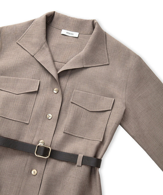 Belted Shirt Dress