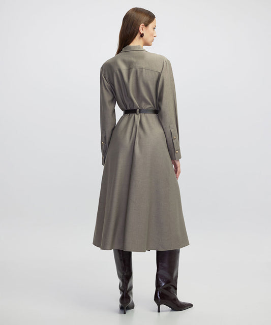 Belted Shirt Dress