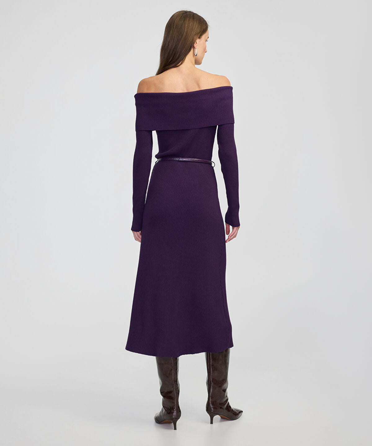 Off-the-Shoulder Knit Dress
