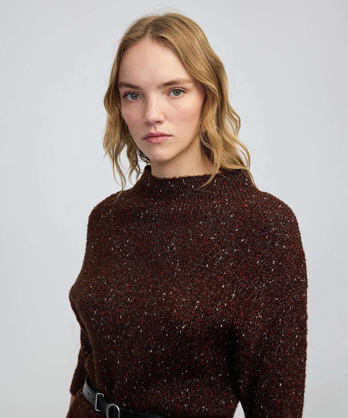 Zoomed Belted Knit Dress