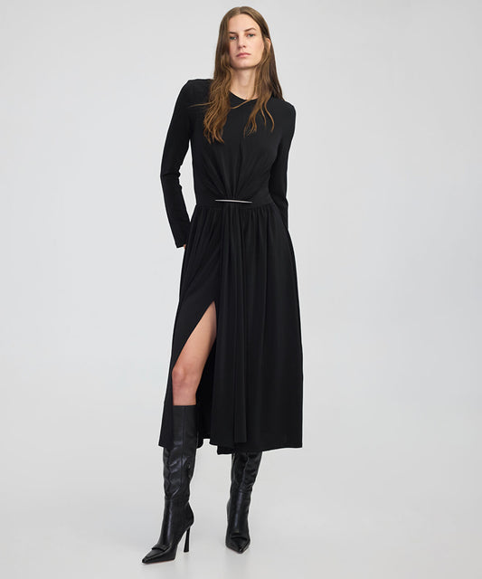 Gathered Jersey Dress
