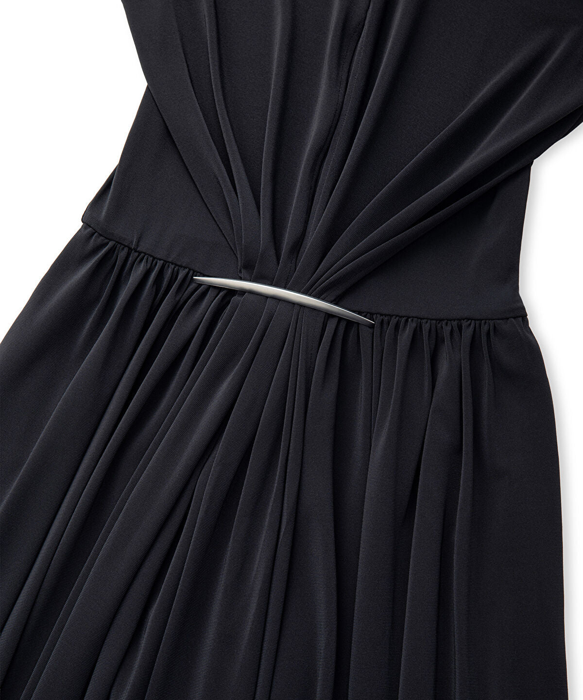 Zoomed Gathered Jersey Dress