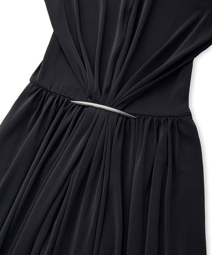 Gathered Jersey Dress