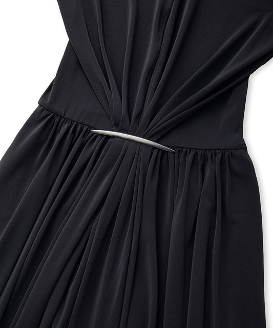 Gathered Jersey Dress