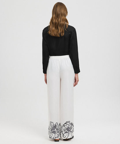Floral Print Trousers