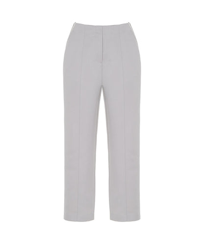 High-Waist Carrot Fit Trousers