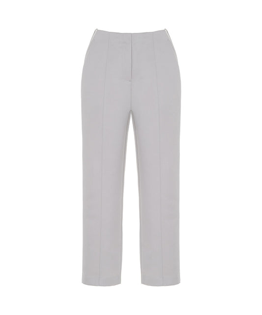 High-Waist Carrot Fit Trousers
