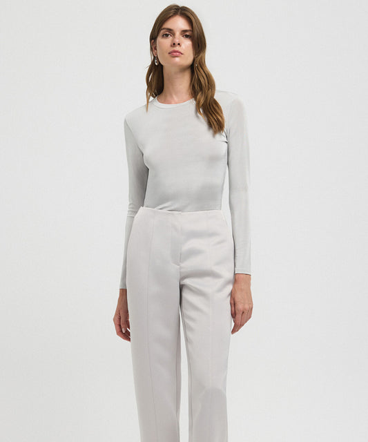 High-Waist Carrot Fit Trousers