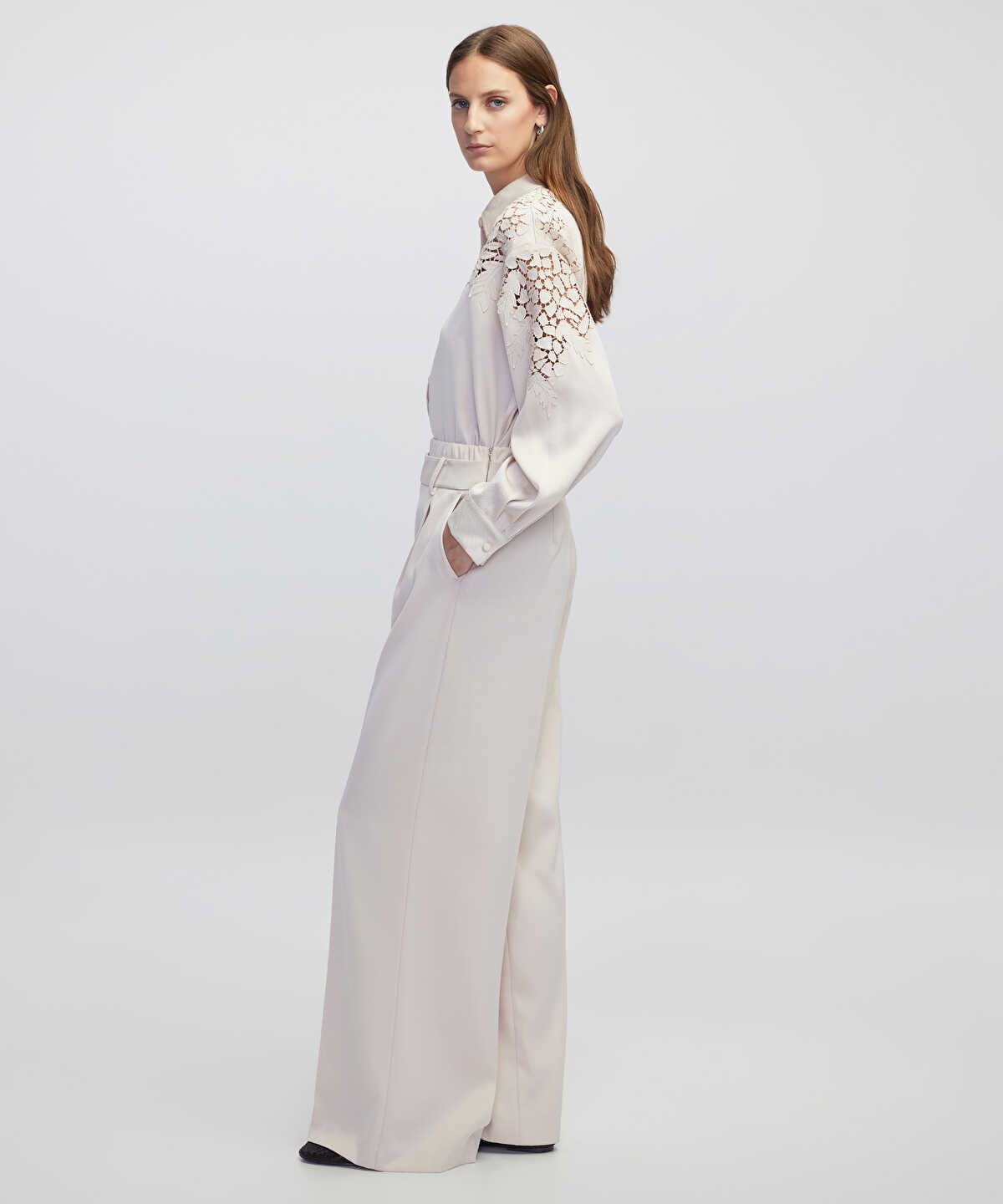 Layered Waist Trousers