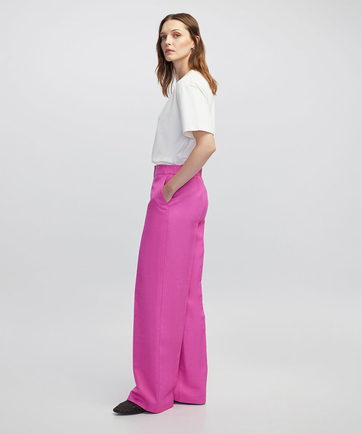 Zoomed Wide-Leg Trousers