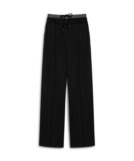 Color-Block Contrast Waist Trousers