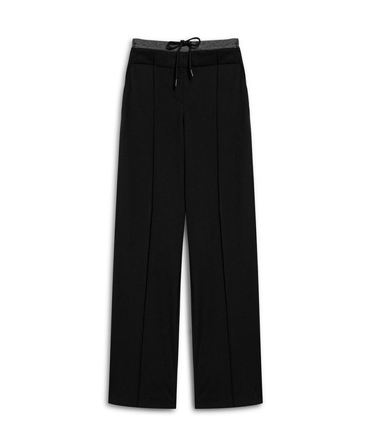 Color-Block Contrast Waist Trousers