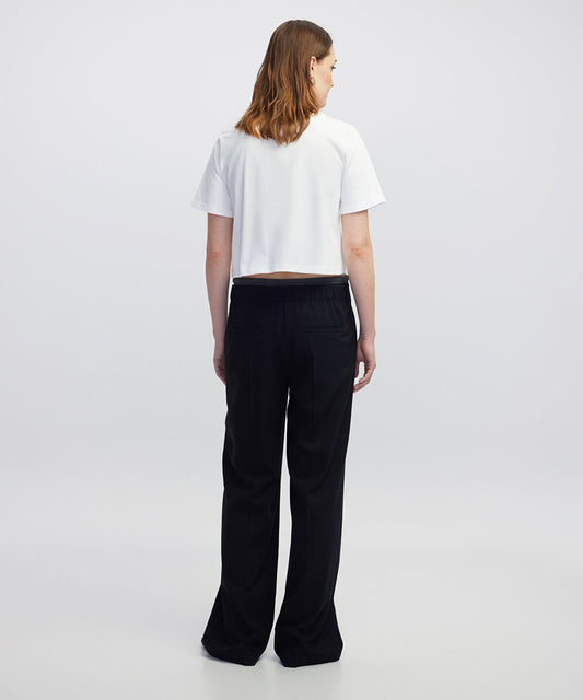 Color-Block Contrast Waist Trousers