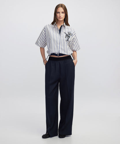 Mixed Media Trousers