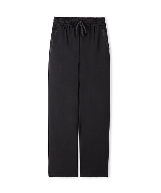 Embellished Wide-Leg Trousers