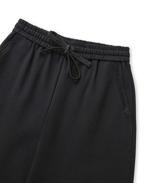Embellished Wide-Leg Trousers
