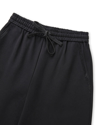 Embellished Wide-Leg Trousers