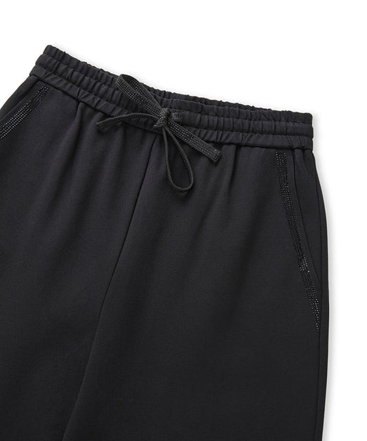 Embellished Wide-Leg Trousers